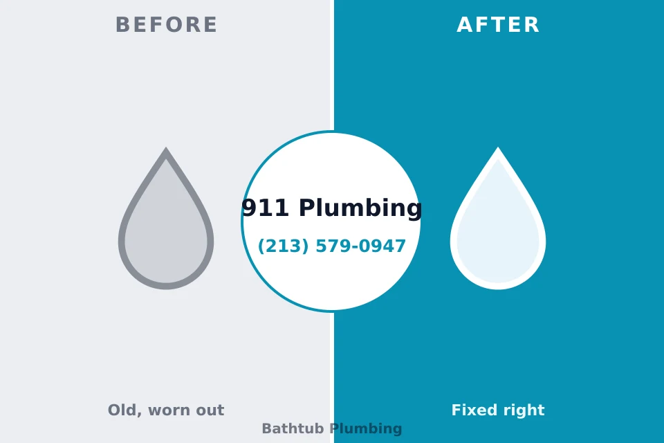 Before and after: plumbing company Philadelphia, PA